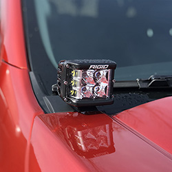 FORD PERFORMANCE PARTS BY RIGID® RANGER HOOD HINGE MOUNTED OFF-ROAD LIGHT KIT