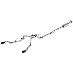 2021-2025 F-150 EXTREME EXHAUST - BLACK - BUMPER EXIT