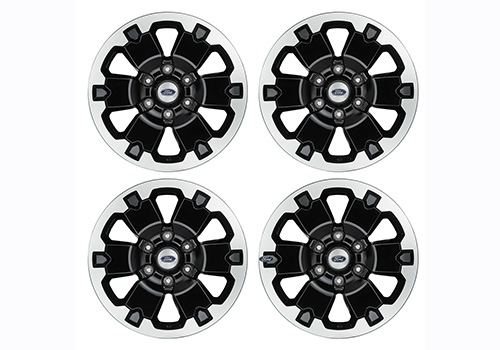 2019-2025 RANGER 18" BLACK MACHINED FACE WHEEL KIT