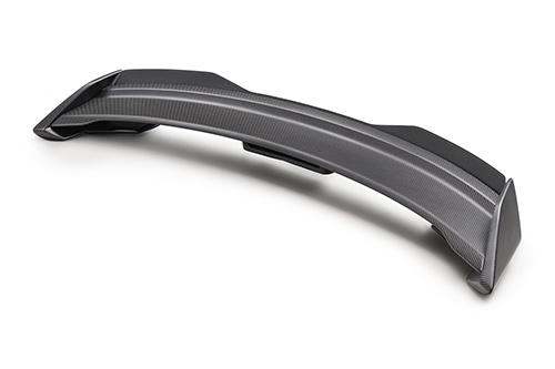 MUSTANG CARBON FIBER SPOILER W/ GURNEY FLAP - MATTE