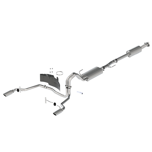 2021-2025 F-150 TOURING EXHAUST - CHROME - REAR EXIT