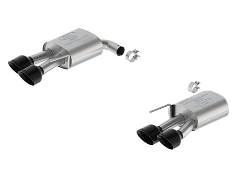 2024-2025 MUSTANG 5.0L EXTREME NON-ACTIVE AXLE-BACK W/VALANCE - BLACK TIP