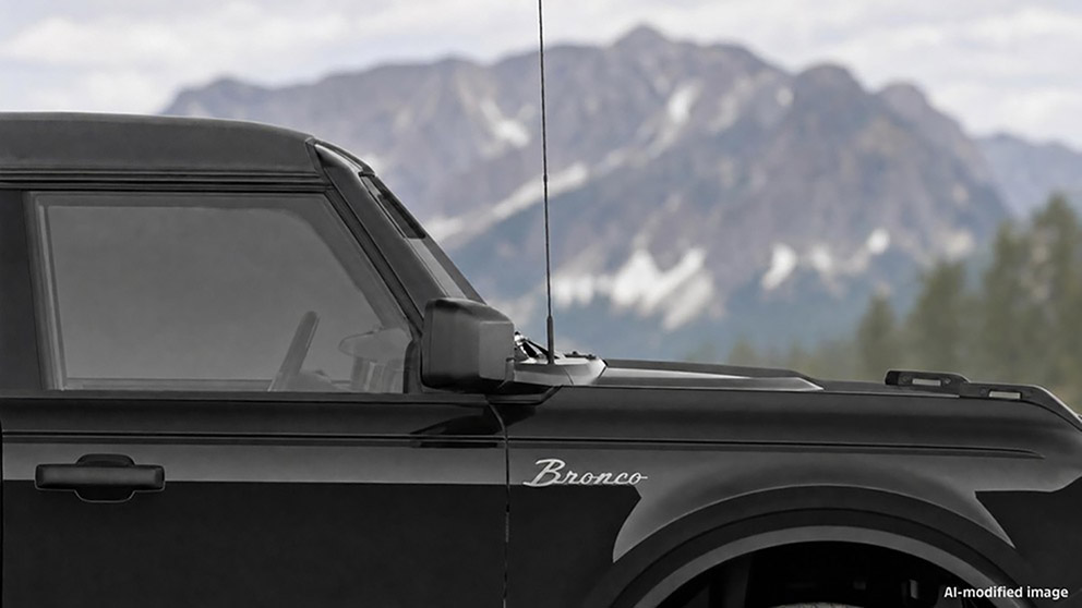 BRONCO SCRIPT EMBLEM KIT -SILVER