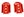 2021-2025 BRONCO REAR TOW HOOK PAIR-RED