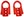 2021-2025 BRONCO REAR TOW HOOK PAIR-RED